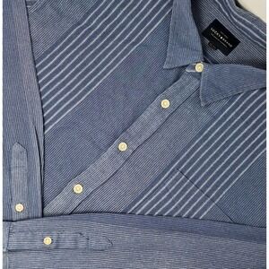 Lucky Brand Lightweight Flannel Long Sleeve Button Up Shirt Men's Size  XXL Blue